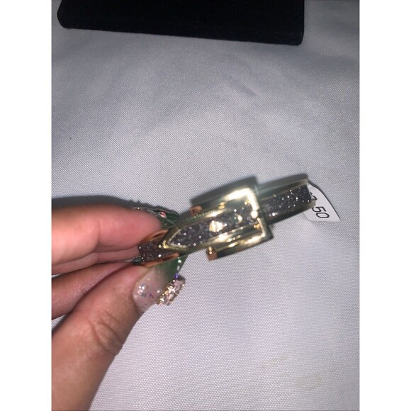 Macy’s Belt buckle design Gold  coloured bracelet Fashion Jewelry - Picture 6 of 12